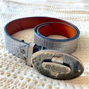 Just cavalli belt size 85 leather madi in Italy